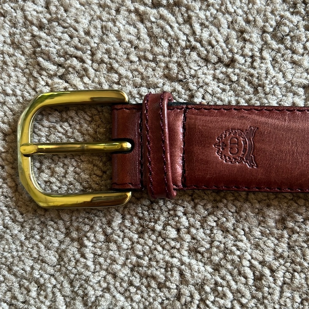Christian Dior vintage leather belt 34
